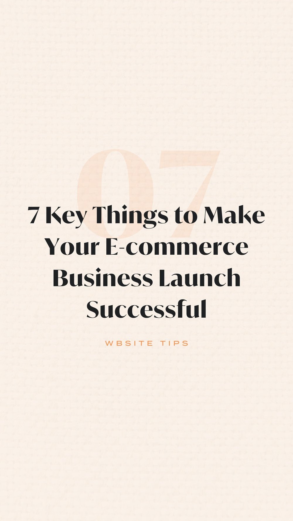 7 Key Things to Make Your E-commerce Business Launch Successful