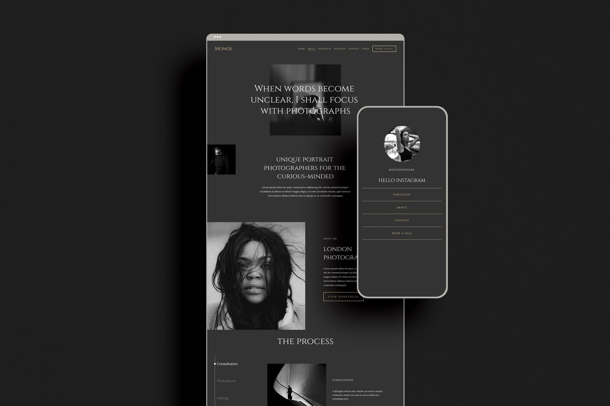Squarespace Photography Template for a Scroll-Stopping Website