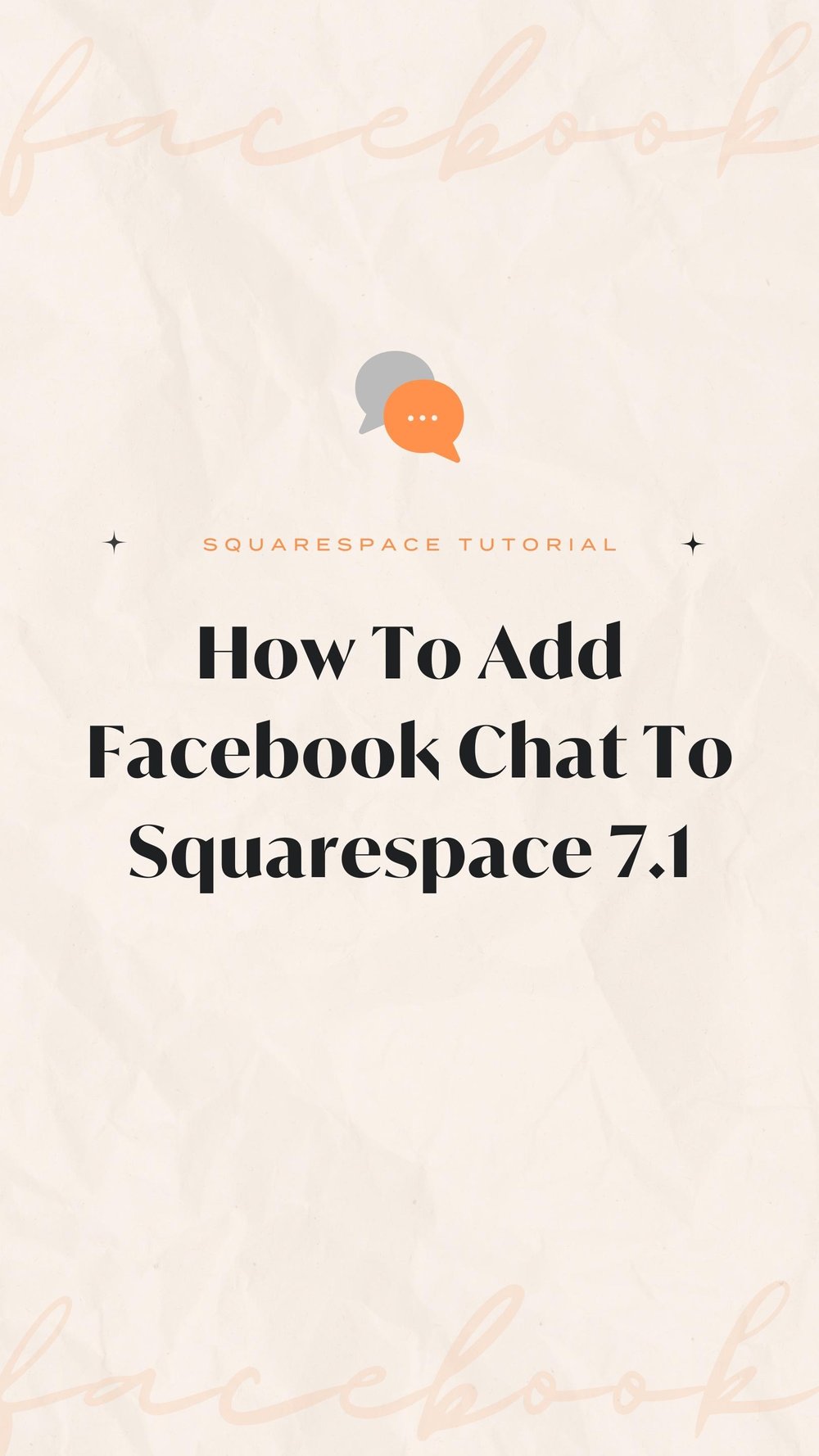 How to Add Facebook Messenger Chat to Squarespace 7.1